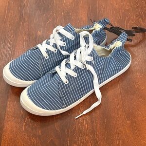 Blowfish Navy Striped Sneakers